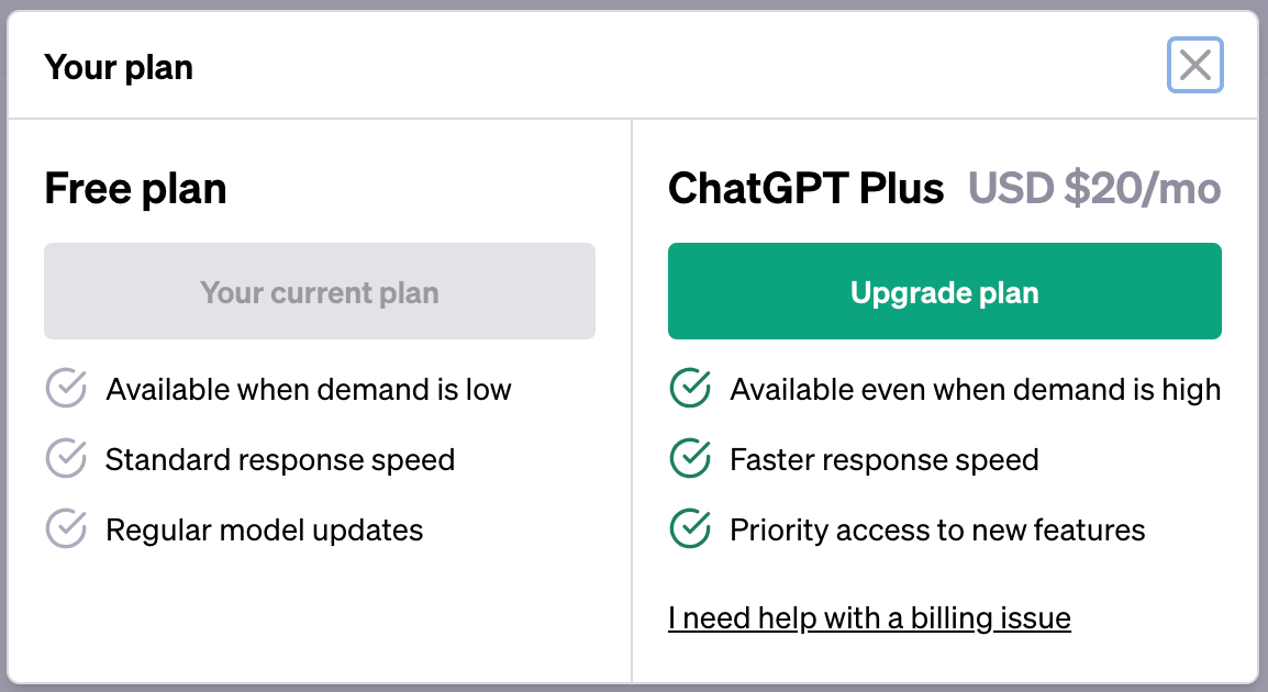 Chat GPT Plus Price or is it Free